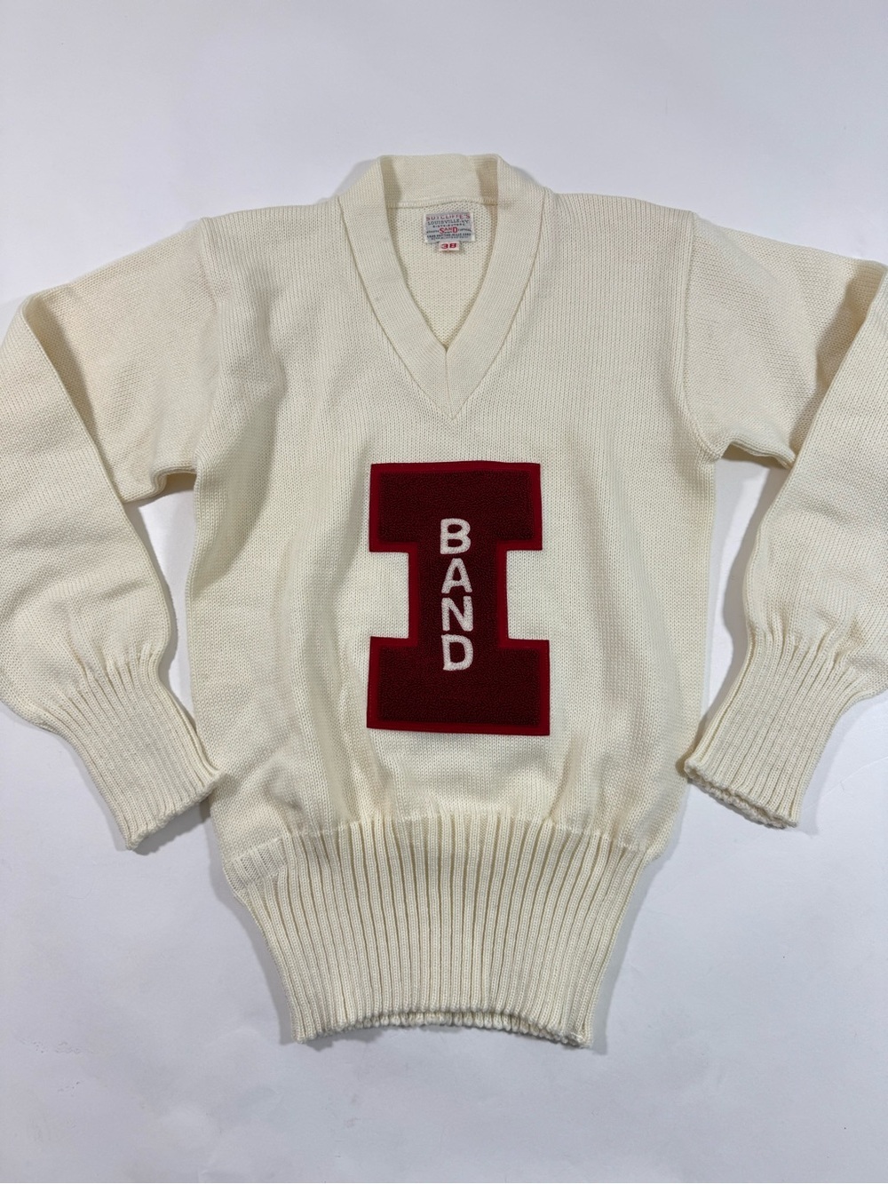 Vintage Sutcliffes Sand Knit Sweater Indiana Band